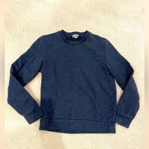 COS Charcoal Blue x White Speckled Sweatshirt Size S EUC